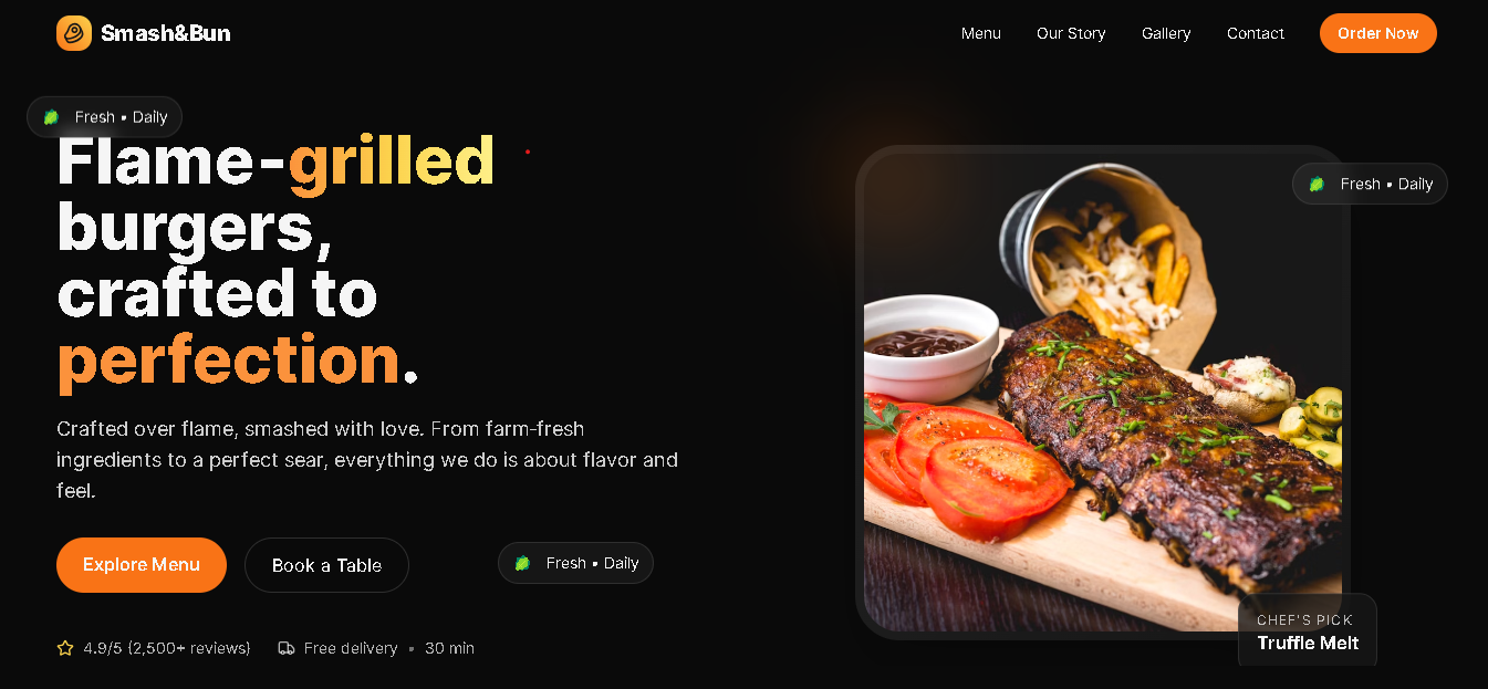 Smash & Bun — React + Vite + Bun