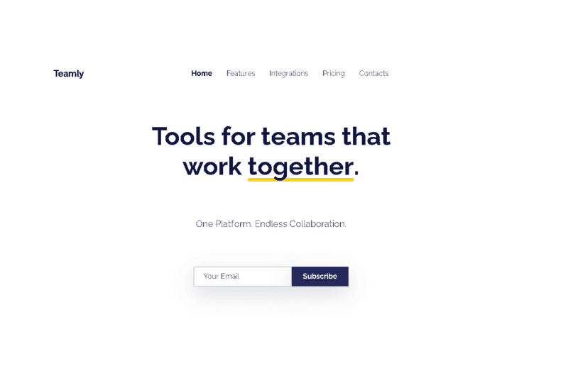 Teamly – Productivity Platform Concept
